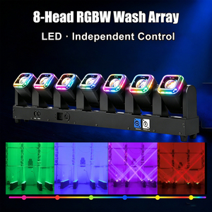 ไฟ LED เคลื่อนย้ายได้สำหรับเวที8X60W DMX512ไฟแฟลชควบคุมพิกเซล RDM <span class=keywords><strong>AUX</strong></span> 3200-7800K CRI95งานแต่งงาน/งานอีเวนต์ให้เช่า - Product Image 3