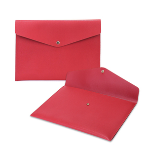 Biểu tượng tùy chỉnh tập tin Màu Đỏ A4 Kích thước thư mục tùy chỉnh PU da tài liệu lưu trữ túi <span class=keywords><strong>2025</strong></span> danh mục đầu tư thư mục - Product Image 1