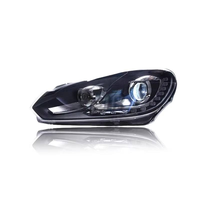 Verbesserte LED-Tagfahrlichter Scheinwerfer für VW Polo Vivo 2019-Aufwärts Modifizierte Scheinwerfereinheit mit Lauflicht-Blinker A4