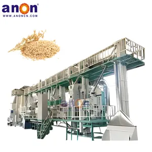 ANON mesin penggilingan beras coklat kualitas baik, set lengkap gilingan nasi 60-80 ton per hari