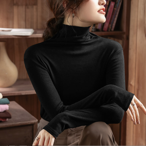 Maglione casual casual da donna a manica lunga da donna maglione <span class=keywords><strong>in</strong></span> bianco da donna con <span class=keywords><strong>filo</strong></span> elastico <span class=keywords><strong>in</strong></span> maglia sottile - Product Image 2