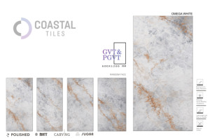 กระเบื้องพอร์ซเลนขัดเงาขนาด9มม. สีขาวโอเมก้า600x1200มม./24X48ดีไซน์คลาสสิกโมเดิร์นเกรดพรีเมี่ยมกระเบื้องไฟร์บริคได้รับการรับรอง CE - Product Image 2