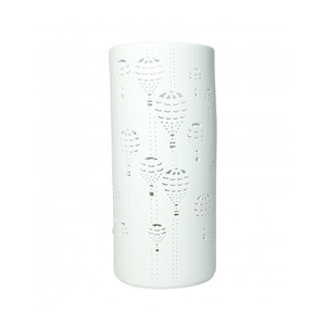 Porcelain Hot Air <b>Balloon</b> Lamp White Cylinder Decorative <b>Light</b> Fixture - Product Image 1