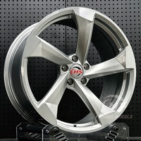 Jantes forgées HS style Rotor 19 20 21 22 23 24 pouces, concaves profondes, argentées, pour voitures particulières 5x112 pour Audi RSQ8 RS6 Avant RS7