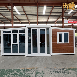 Casa Container Espandibile da 40 Piedi con Telaio in Acciaio Moderno, Design Traspirante, Layout a Doppia Ala, Tetto Triangolare e <span class=keywords><strong>Balcone</strong></span> per Uso Camera da Letto - Product Image 2