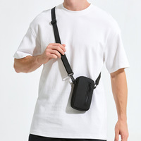 Nieuwe telefoontas voor heren, crossbodytas met enkele schouder, kleine herentas, heuptas, draagbare verticale, eenvoudige opbergtas