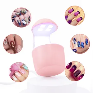 Mini Portable LED Nail Dryer Poly Gel Kit LED UV Lamp 8W Electric Mini Nail Lamp GRS 100% Recycle Nail Light