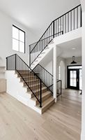 Escalier PRIMA simple et élégant avec rampe et main courante, ensemble d'escalier intérieur moderne pour la maison, meilleur prix