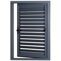 Volet pare-soleil architectural en aluminium, volet anti-ouragan Bahama, volet pliant anti-tempête, volet aérodynamique, lamelle décorative de façade