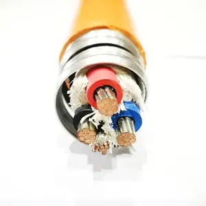 軽量3導体12awg-750mcmタイプteck90ケーブル接地アルミアーマーPVCジャケットケーブル付き