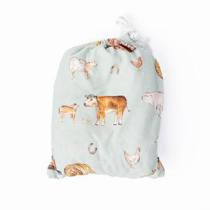 THE FARM seprai tempat tidur bayi bambu cetak kustom seprai pas dengan sarung bantal penutup selimut - Product Image 5