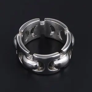 خاتم من الفولاذ المقاوم للصدأ للقفل للزوجين في أمريكا وأوروبا يتناسب مع جميع المجوهرات طراز SA011
