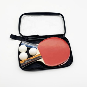 Set di Racchette da <span class=keywords><strong>Ping</strong></span> <span class=keywords><strong>Pong</strong></span> Professionali Konford, Racchetta da Tennis da <span class=keywords><strong>Tavolo</strong></span> in Pelle Nera con Marchio Laterale V, Racchetta da Tennis da <span class=keywords><strong>Tavolo</strong></span> per Esterni - Product Image 4