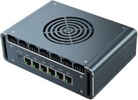 Micro Pare-feu 6 ports LAN 2.5Gbe I226-V, Mini PC sans ventilateur, Intel Core I7-1265U Douze Cœurs, 2x DDR5, 1x M.2, Fabriqué en Chine