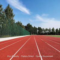 Lapisan Semprot Lapangan Atletik Klub Atletik, Permukaan Anti-Selip EPDM untuk Lintasan Lari, Kualitas Ekspor untuk Kampus Filipina