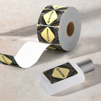 Étiquette autocollante personnalisée imperméable de luxe pour parfum, impression d'étiquettes adhésives en BOPP PP pour bouteille