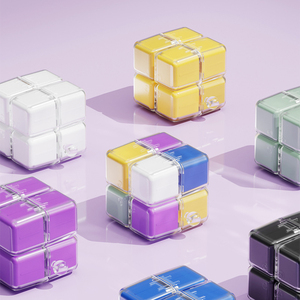 Caja de Almacenamiento de Medicamentos Magic Cube de 8 Compartimentos, Sellada, a Prueba de Humedad, Esencial para Viajes, con Cuerda para Colgar, Solución de Almacenamiento - Product Image 4
