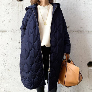 Jaquetas de Inverno Femininas Elegantes em Cor Sólida com Manga Longa e Estampa em Xadrez, Casacos Quentes para Mulheres - Product Image 4
