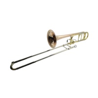 SEASOUND OEM Gold Lacquer Bb/F Key Brass Tenor Trombone with Thayer Valve Included Accessories JYTB508PC Phosphorus