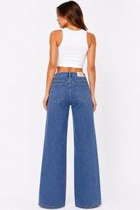 Jeans a Vita Alta e Gamba Larga con Stampa a Pois Luccicanti, Pantaloni in Denim a Tutta Lunghezza, Stile Casual Estivo - Product Image 4