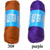 25 mètres de laine brésilienne de 70 g pour les tresses, fil acrylique pour le tricot à la main et à la machine, fibre haute température