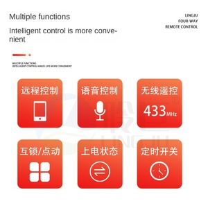 Module de relais de commutation à distance pour téléphone mobile Graffiti Smart à quatre voies, contrôle d'accès pour portail roulant, 10A, Tmall Wizard love - Product Image 3