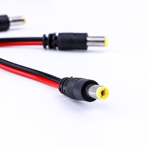 Dc Male Plug Cable Red Black Surveillance Power Supply <b>Wire</b> 5.5x2.1mm For <b>Camera</b> Monitoring Accessory - Product Image 2
