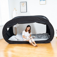 Tente individuelle automatique d'intérieur, occultante et anti-moustiques, pour chambre à coucher, pièce isolante ou dortoir