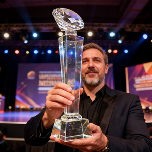 Placas de Cristal con Diseño Animal Multifacético, Acabado Arenado, Premios de Cristal de Moda, Recuerdos de Cristal - Product Image 3