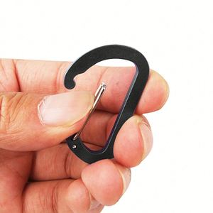 Custom Logo Mini Aluminum Carabiner <b>Clip</b> D Shaped Key Holder Spring Snap <b>Hook</b> for Outdoor Event Giveaways - Product Image 2