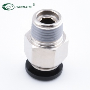 VPC Push raccordi in ottone dritto filettatura maschio 8mm BSP 1/4 connettore pneumatico a tubo One Touch - Product Image 3