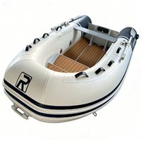 Bateau pneumatique semi-rigide (RHIB/RIB) de 10,5 pieds pour 5 personnes avec compartiment de rangement avant en aluminium étanche, idéal pour la pêche de luxe, fabriqué en Chine, faible MOQ