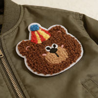 Patchs thermocollants personnalisés en chenille brodée, formes cœur et fleur, écologiques, pour chapeaux, avec couleurs et tailles sur mesure, vente en gros