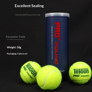 Balle de <span class=keywords><strong>tennis</strong></span> Tianlong Teloon PRO+ POUND à rebond élevé et durable, utilisée dans le tournoi ITF <span class=keywords><strong>World</strong></span> <span class=keywords><strong>Tennis</strong></span> <span class=keywords><strong>Tour</strong></span> Singapour P3 - Product Image 2