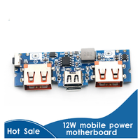 LED Dual USB 5V 2.4A Micro/Type-C USB Mobile Power Bank 18650 Module de charge Carte de chargeur de batterie au lithium Protection des circuits