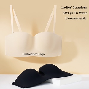 <span class=keywords><strong>Reggiseno</strong></span> senza spalline da donna 3D senza cuciture senza spalline <span class=keywords><strong>reggiseno</strong></span> traspirante Super Plus Size - Product Image 2