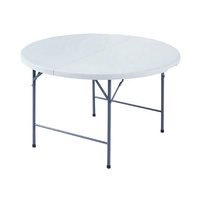 Table ronde pliable portable de 4 pieds