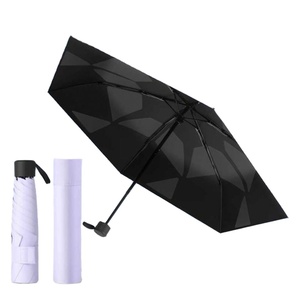 Paraguas Plegable Automático de Tres Pliegues Ultraligero de Pongee, 6 Varillas, Diseño Moderno, Protección Solar y Contra la Lluvia, Apertura y Cierre Fáciles - Product Image 1