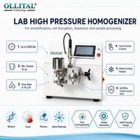 Homogeneizador de Alta Presión a Escala Piloto Ollital para Desarrollo de Procesos con Homogeneizador de Flujo Continuo