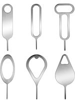 Outil de retrait de broche de plateau de clé de carte Sim de téléphone de cadeau à faible coût
