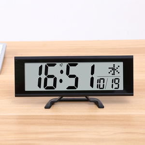 <span class=keywords><strong>Réveil</strong></span> classique à radio-commande avec veilleuse, calendrier, grand écran LCD numérique clair, heure précise, décoration intérieure JJY - Product Image 3