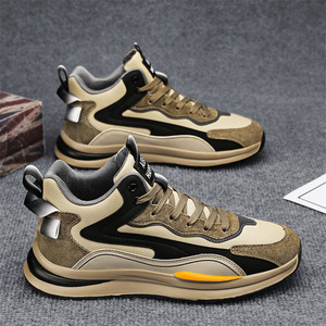 Zapatos de estilo casual para hombre, de cuero, impermeables, deportivos, con parte superior sintética y suela de goma. - Product Image 4