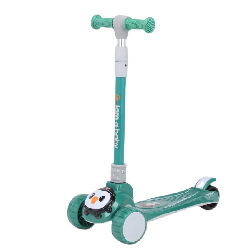 baby scooter bike 3-6 years kids colorful scooter with led lights flashing wheels
