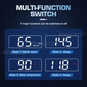 C100 OBD2 HUD Pantalla de Visualización Frontal, Velocímetro para Auto, Consumo de Combustible, Proyector EOBD, Computadora de a Bordo, Accesorios para Auto - Product Image 3