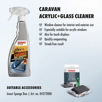 Nettoyant pour vitres en acrylique SONAX Caravan 750ml Dilution 1:1 Nettoyant pour écrans tactiles, pare-brise et vitres de voiture