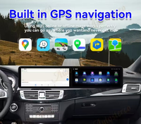 Radio GPS Multimedia Player Layar Ganda UPSZTEC 24,6 Inci W218 GLK X204 Android Auto Stereo Monitor untuk Mercedes Benz Kelas CLS