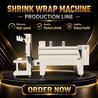 Machine d'emballage sous film rétractable semi-automatique, effet d'emballage sous film rétractable parfait pour l'eau en bouteille