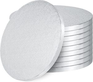 Plateaux à gâteau jetables en carton ondulé PE enduit, qualité alimentaire, résistants à la graisse, 12 pouces, dorés, pour la vente en gros - Product Image 1