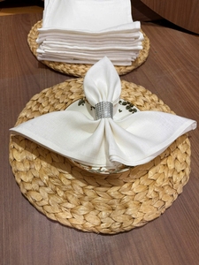 Handmade Rectangular Water Hyacinth <b>Placemat</b> 100% Natural Eco-Friendly Coasters Customizable Design 25cm X 35cm - Product Image 2