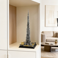 La tour Burj Khalifa : Mini-briques créatives, architecture mondialement connue, jouet DIY de qualité stable, ne blesse pas les mains